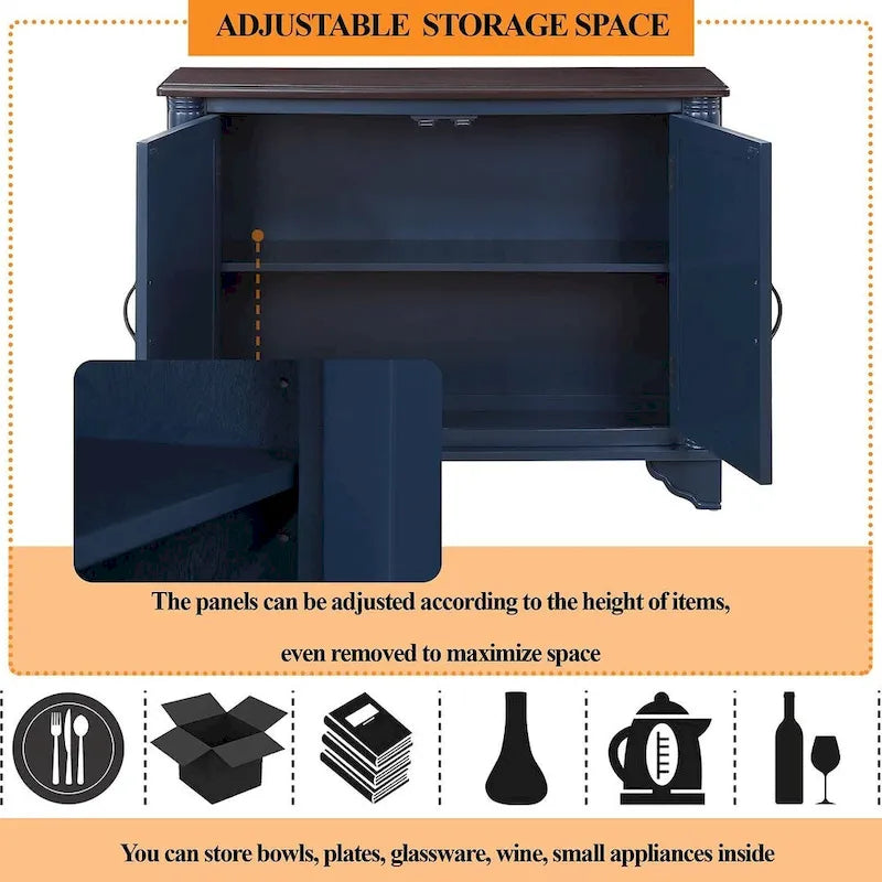 40 Dresser Table with Adjustable Storage Shelves