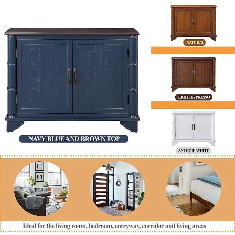 40 Dresser Table with Adjustable Storage Shelves