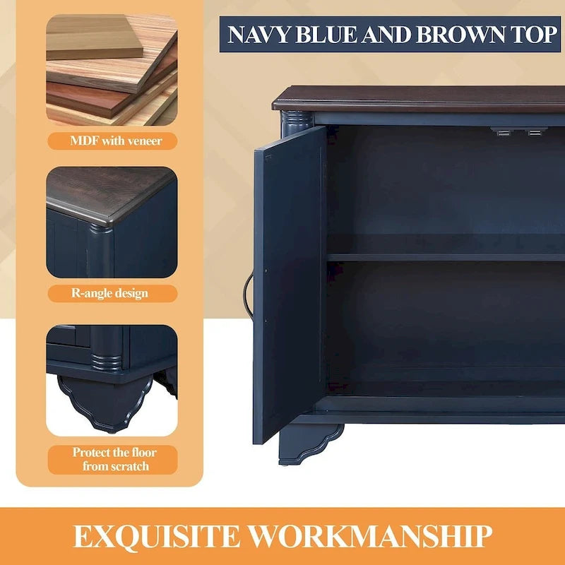 40 Dresser Table with Adjustable Storage Shelves