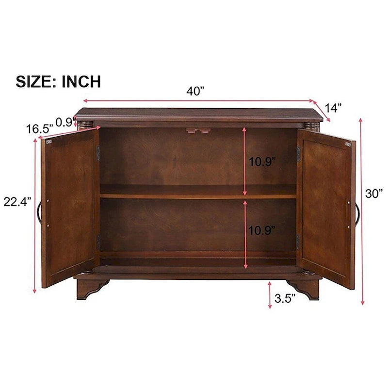 40 Dresser Table with Adjustable Storage Shelves