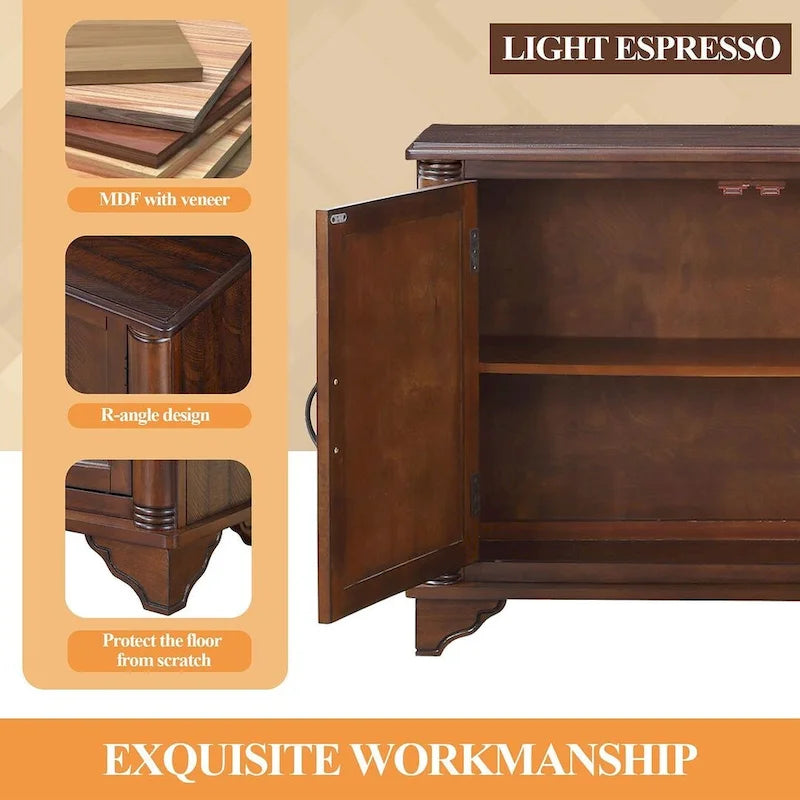 40 Dresser Table with Adjustable Storage Shelves
