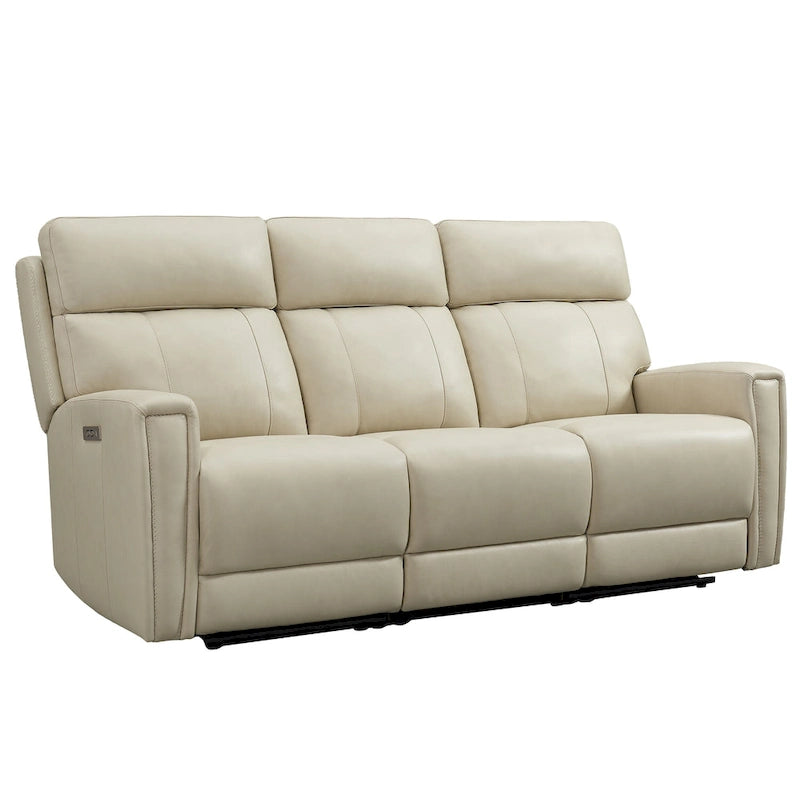 81.5 Genuine Leather Zero Gravity Power Recliner Sofa with Power Headrest, USB&USB-C Port