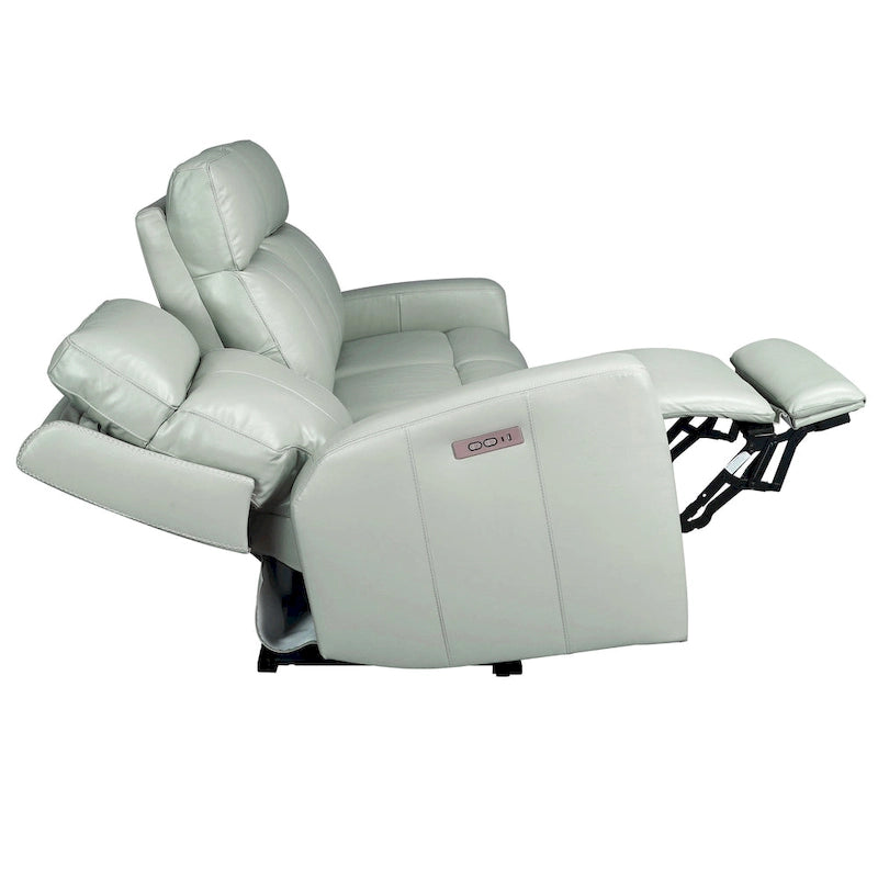 81.5 Genuine Leather Zero Gravity Power Recliner Sofa with Power Headrest, USB&USB-C Port