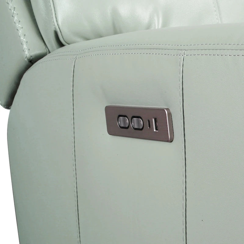 81.5 Genuine Leather Zero Gravity Power Recliner Sofa with Power Headrest, USB&USB-C Port