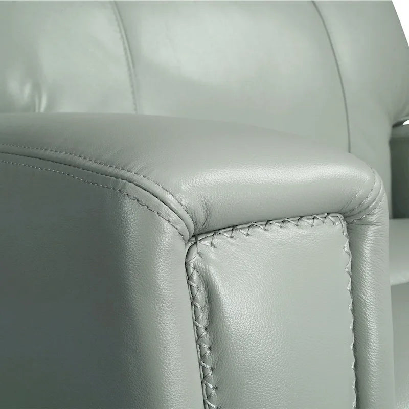 81.5 Genuine Leather Zero Gravity Power Recliner Sofa with Power Headrest, USB&USB-C Port