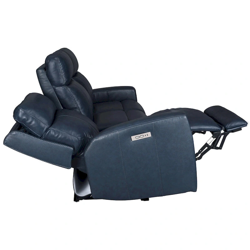 81.5 Genuine Leather Zero Gravity Power Recliner Sofa with Power Headrest, USB&USB-C Port