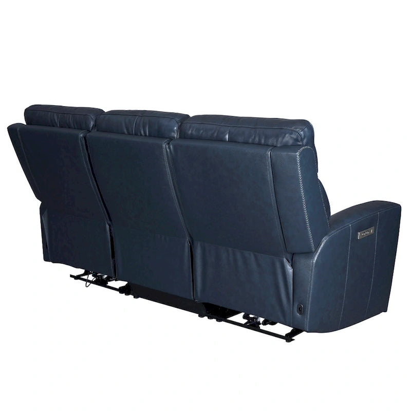 81.5 Genuine Leather Zero Gravity Power Recliner Sofa with Power Headrest, USB&USB-C Port