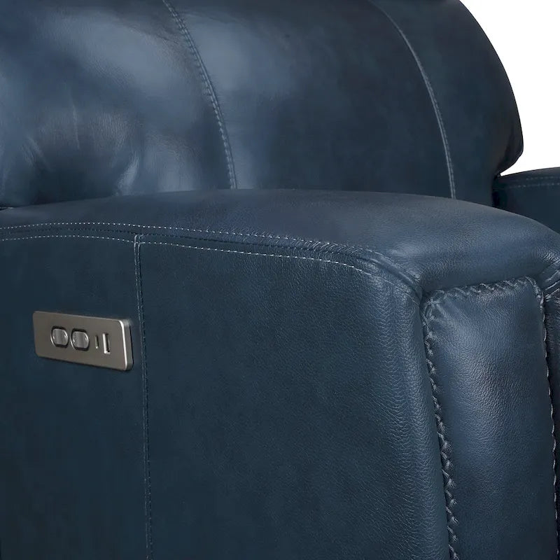 81.5 Genuine Leather Zero Gravity Power Recliner Sofa with Power Headrest, USB&USB-C Port
