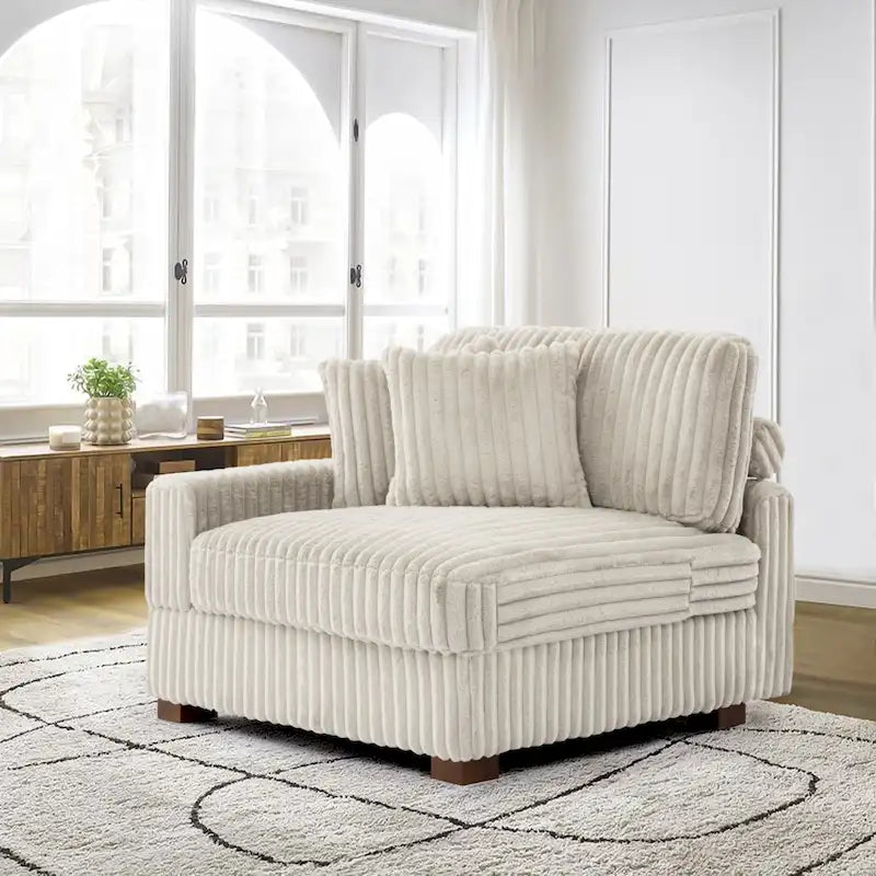 Chenille Velvet L-Shaped Modular Sofa with Chaise Lounge
