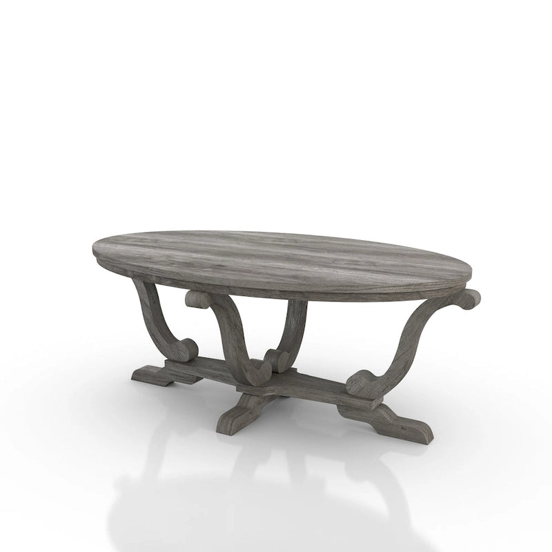 DH BASIC Farmhouse Vintage Grey 48-inch Coffee Table by Denhour