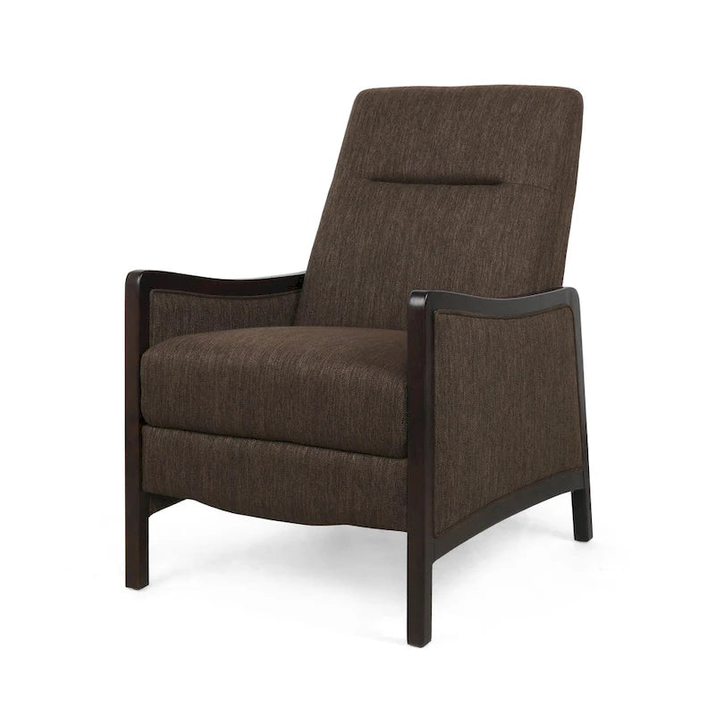 Veatch Contemporary Upholstered Pushback Recliner by Christopher Knight Home