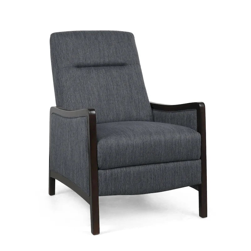 Veatch Contemporary Upholstered Pushback Recliner by Christopher Knight Home