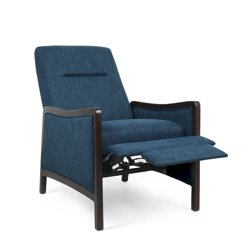 Veatch Contemporary Upholstered Pushback Recliner by Christopher Knight Home