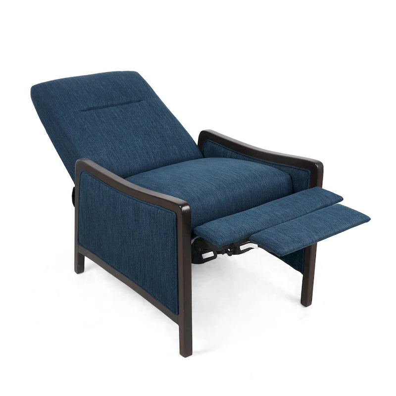 Veatch Contemporary Upholstered Pushback Recliner by Christopher Knight Home