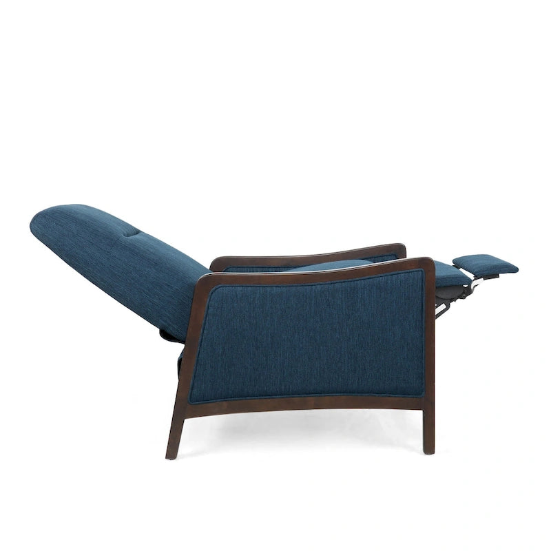 Veatch Contemporary Upholstered Pushback Recliner by Christopher Knight Home
