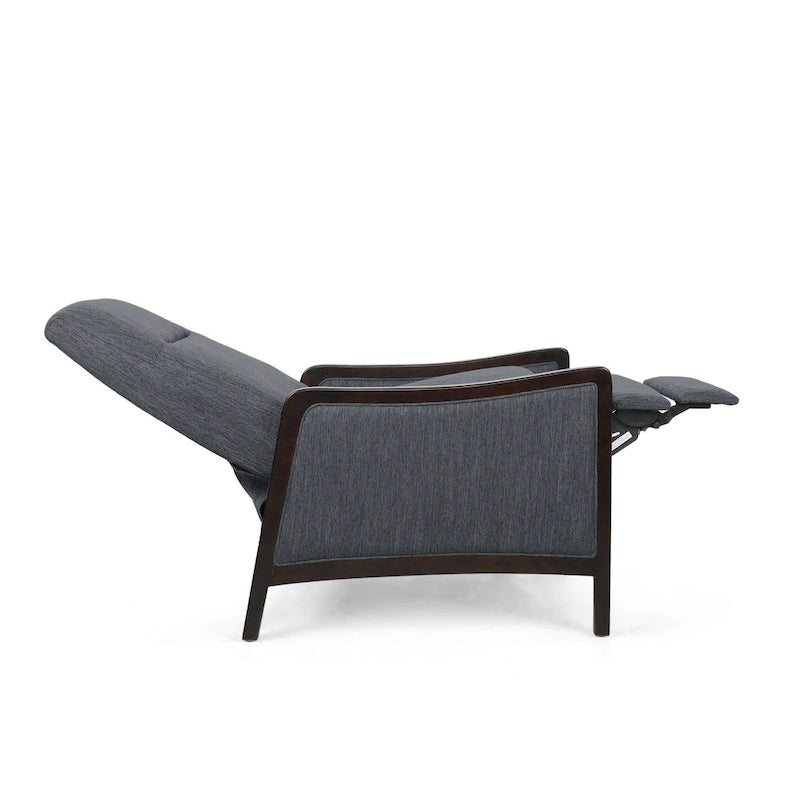 Veatch Contemporary Upholstered Pushback Recliner by Christopher Knight Home