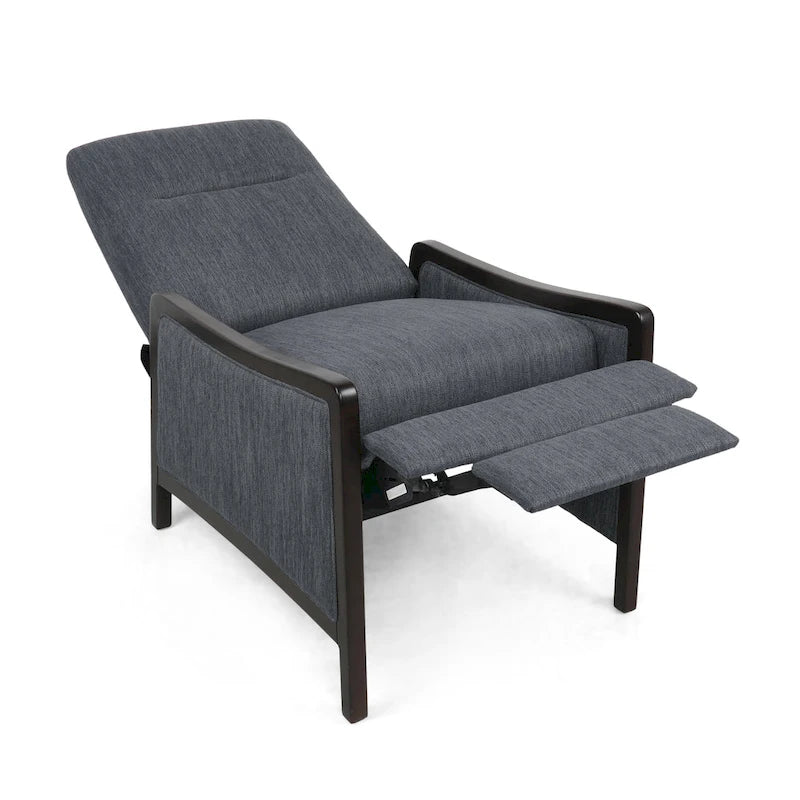 Veatch Contemporary Upholstered Pushback Recliner by Christopher Knight Home