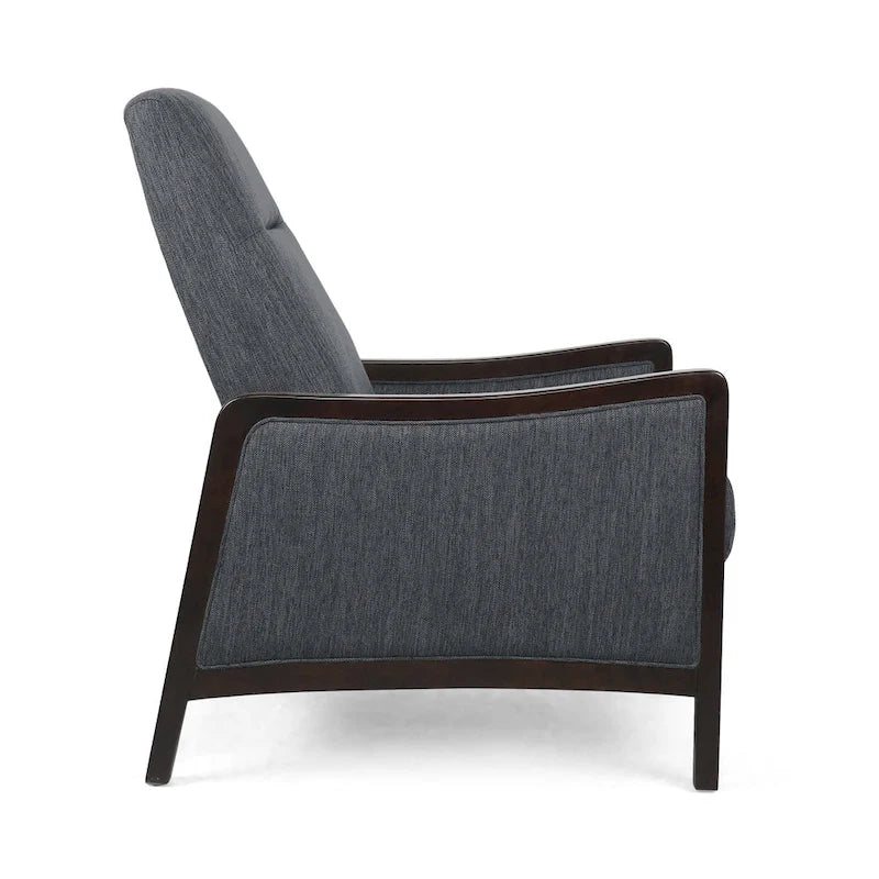 Veatch Contemporary Upholstered Pushback Recliner by Christopher Knight Home
