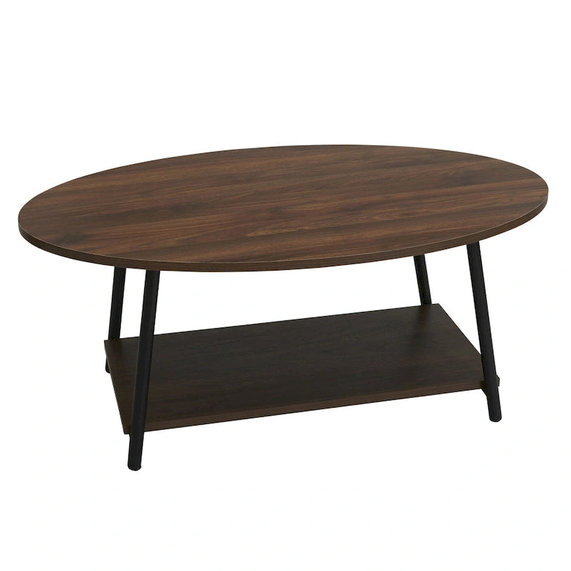 Household Essentials Coffee Table with Storage Shelf
