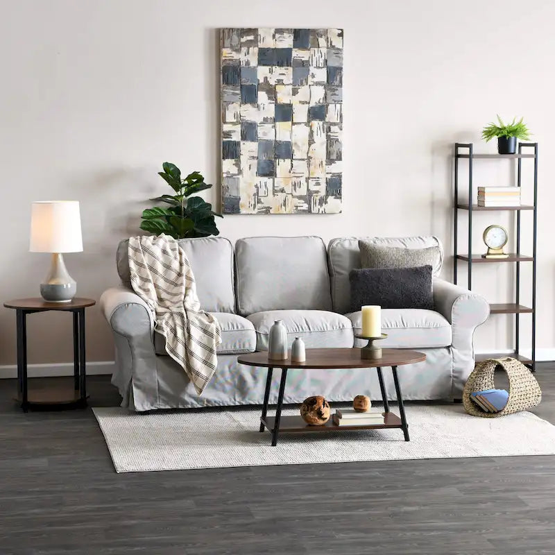 Household Essentials Coffee Table with Storage Shelf
