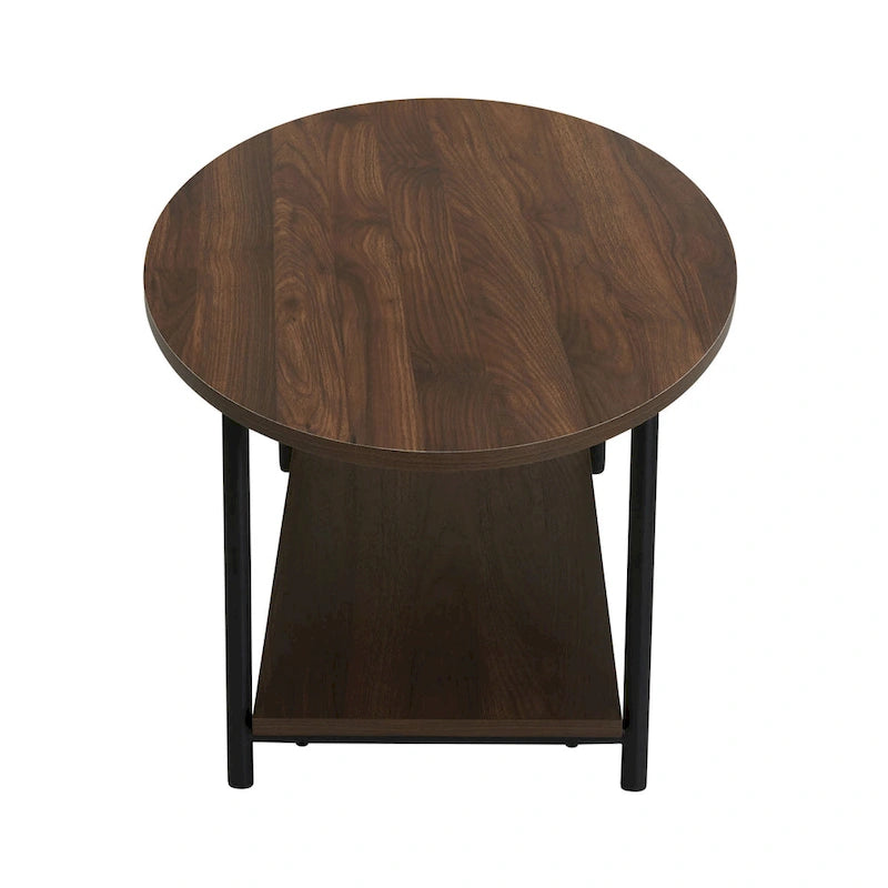 Household Essentials Coffee Table with Storage Shelf