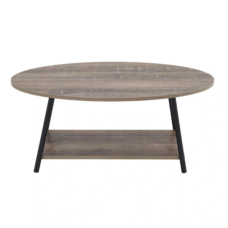 Household Essentials Coffee Table with Storage Shelf