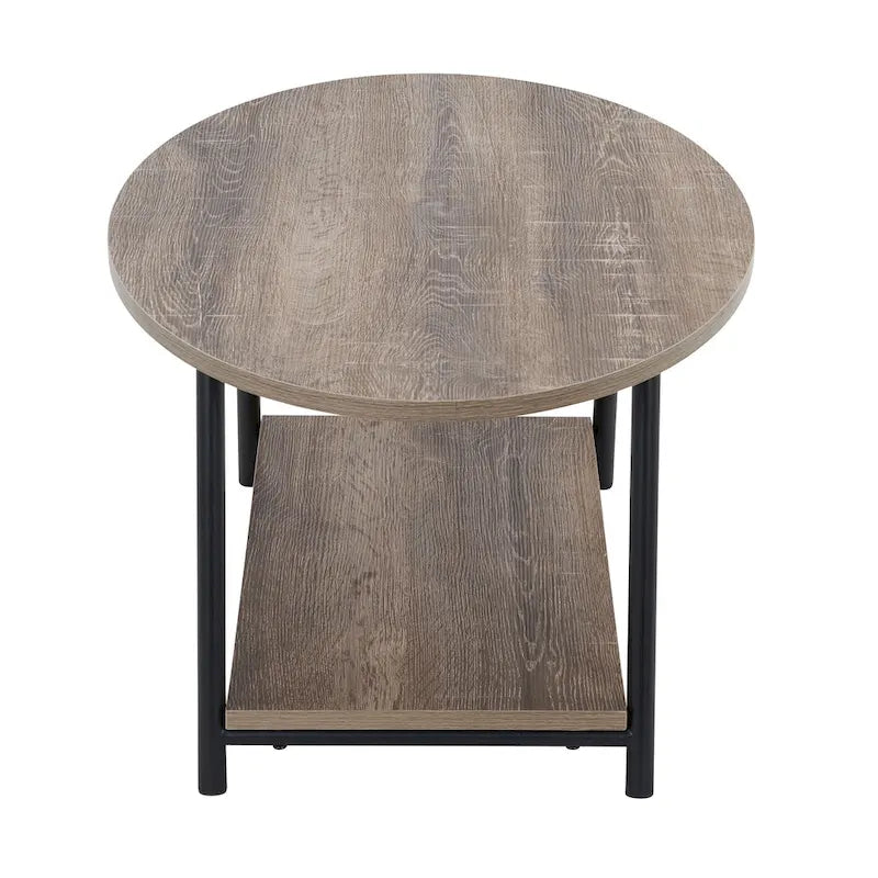 Household Essentials Coffee Table with Storage Shelf