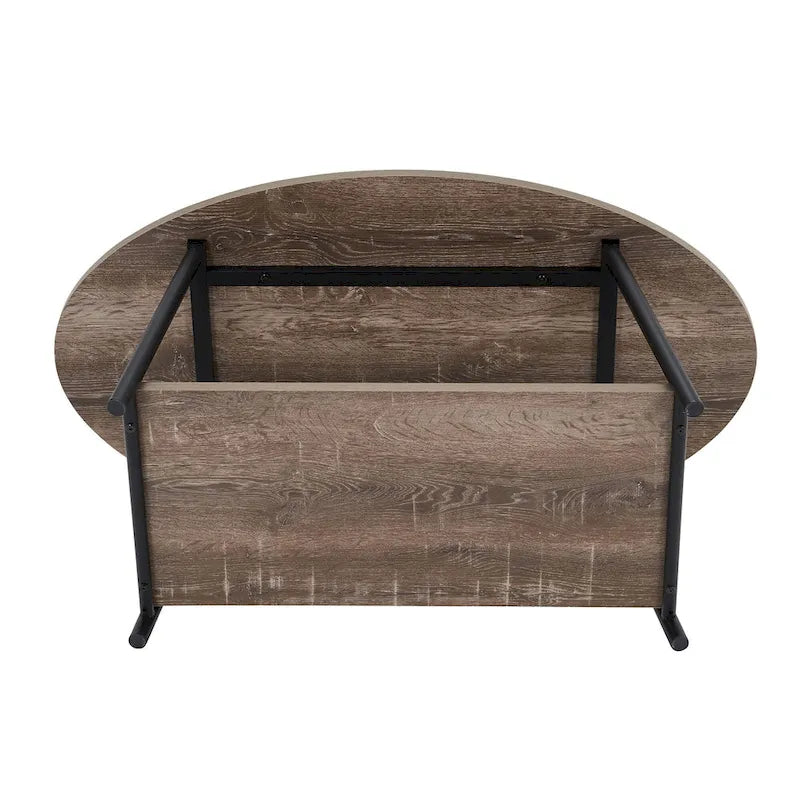 Household Essentials Coffee Table with Storage Shelf