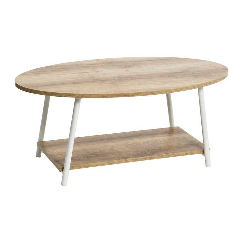 Household Essentials Coffee Table with Storage Shelf