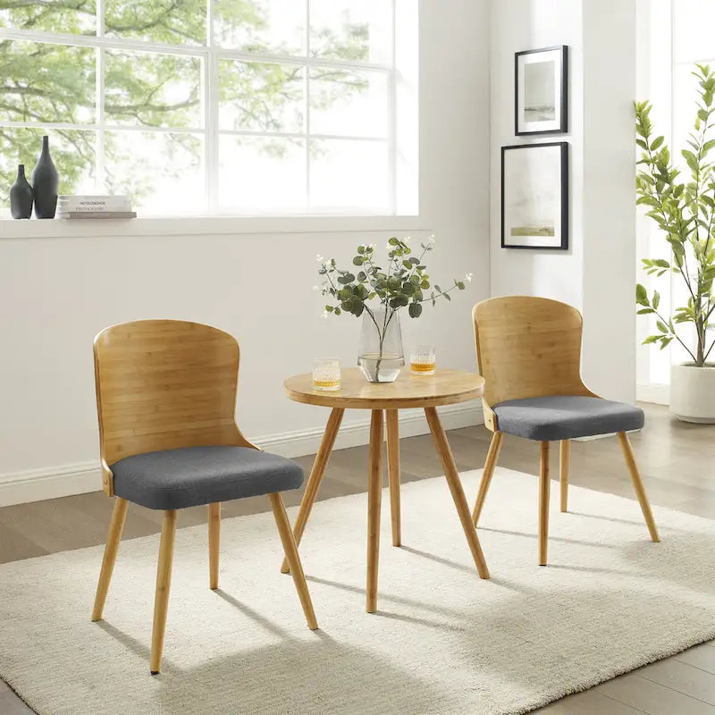 Corvus Calvados Mid-century Modern Dining Chairs (Set of 2)