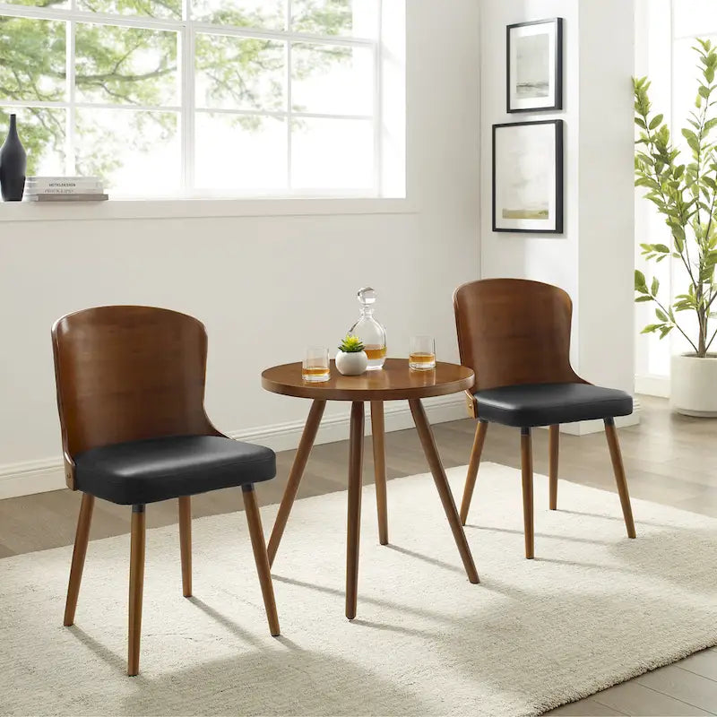 Corvus Calvados Mid-century Modern Dining Chairs (Set of 2)