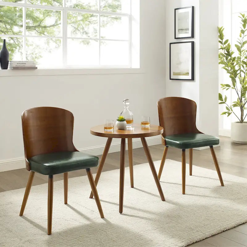 Corvus Calvados Mid-century Modern Dining Chairs (Set of 2)
