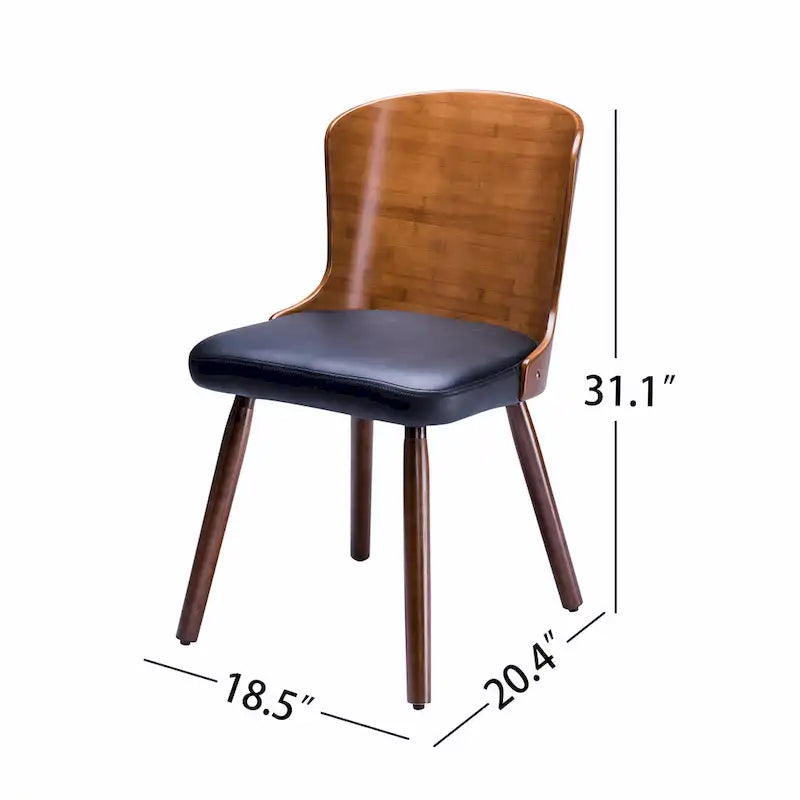 Corvus Calvados Mid-century Modern Dining Chairs (Set of 2)