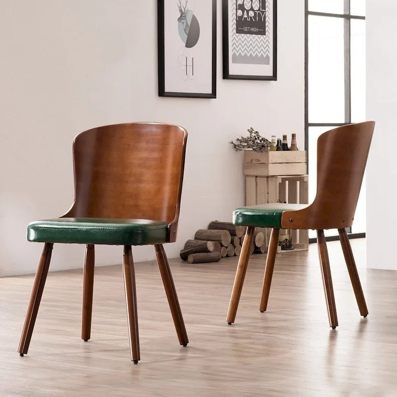 Corvus Calvados Mid-century Modern Dining Chairs (Set of 2)