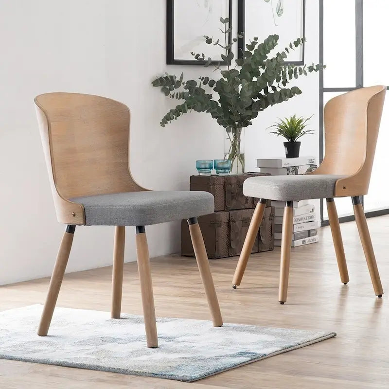Corvus Calvados Mid-century Modern Dining Chairs (Set of 2)