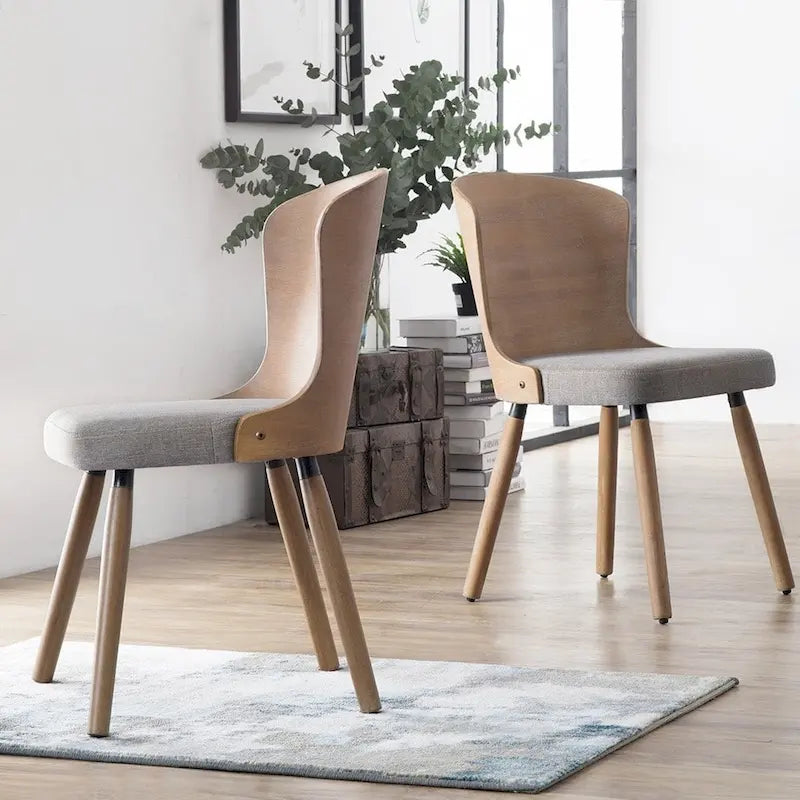 Corvus Calvados Mid-century Modern Dining Chairs (Set of 2)