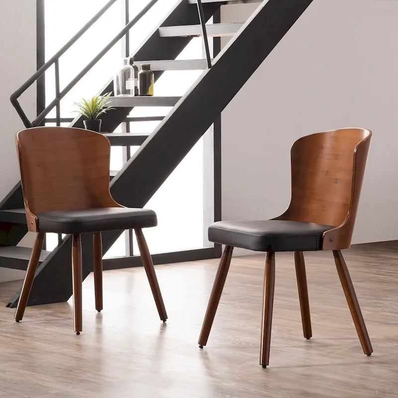 Corvus Calvados Mid-century Modern Dining Chairs (Set of 2)