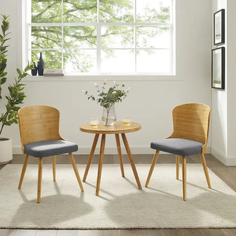 Corvus Calvados Mid-century Modern Dining Chairs (Set of 2)