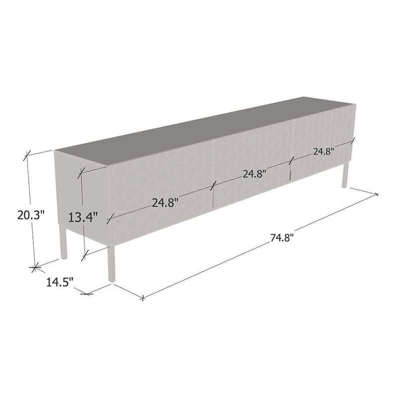 Hexa 01 75 TV Stand