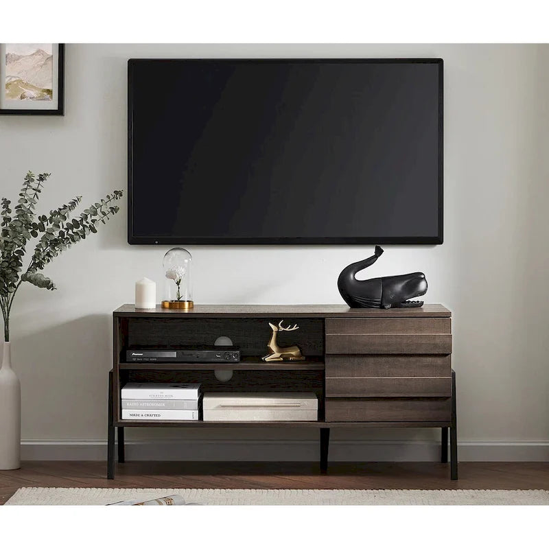 WAMPAT Mid-Century TV Stand Wood TV Console for TV's up to 55 - 42 inches