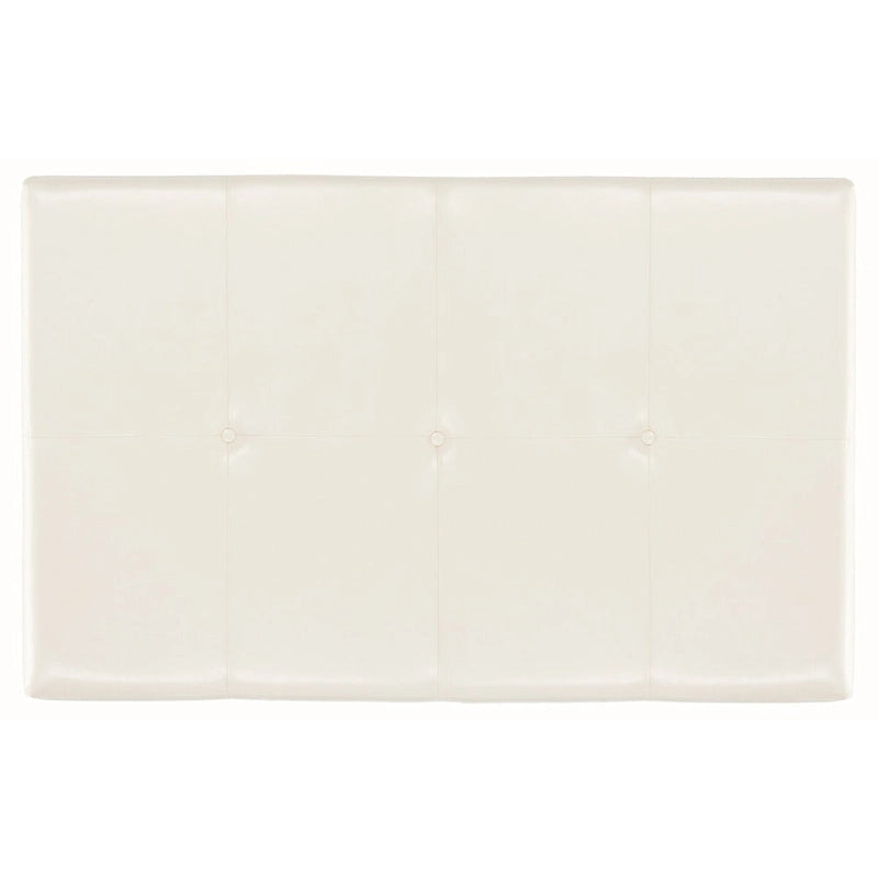 SAFAVIEH Tonja Brown Bicast Leather Rectangle Ottoman