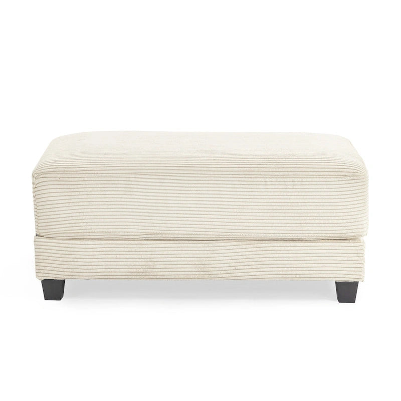 The Contemporary Oversized Corduroy Ottoman
