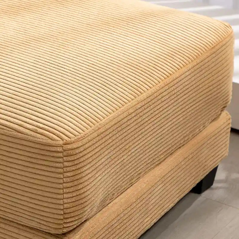 The Contemporary Oversized Corduroy Ottoman