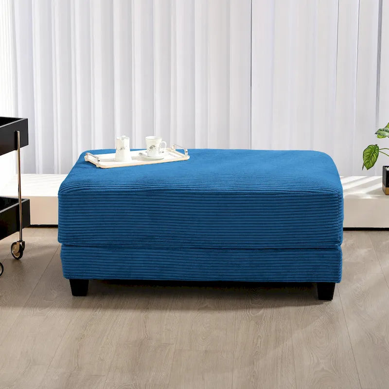 The Contemporary Oversized Corduroy Ottoman